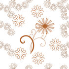 Stilisiert - vereinfachte Blumenmuster • Floral • Designtapeten • Berlintapete • Design mit kleinen Blumen (Nr. 14071)