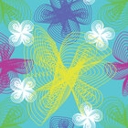 Hawaii - Exotische Muster aus Polynesien • Kulturen • Designtapeten • Berlintapete • Vektorisiertes Design mit Spiralen (Nr. 14589)