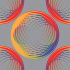 Kreise - Grafische Muster mit Kreisen • Geometrisch • Designtapeten • Berlintapete • Linaba Rapportmuster (Nr. 14112)