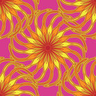 Makro Blüten - Musterdesigns mit großartigen Blüten • Floral • Designtapeten • Berlintapete • Suna Vektor Ornament Pink (Nr. 14114)