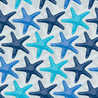 Marina Blue - Maritime Vektor Ornamente • Trends • Designtapeten • Berlintapete • Seestern Hintergrundmuster (Nr. 13456)