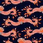 Oriental Sixties - Orientalische Musterdesigns mit einem Touch Sixties • Trends • Designtapeten • Berlintapete • Indisches Vektorornament (Nr. 13595)