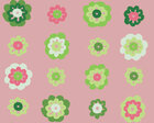 Skandinavien - nordische Muster • Kulturen • Designtapeten • Berlintapete • Blumenmuster in Pink (Nr. 14424)