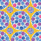 Oriental Sixties - Orientalische Musterdesigns mit einem Touch Sixties • Trends • Designtapeten • Berlintapete • Buntes Blumenmuster (Nr. 14511)