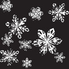 Weihnachten - festliche Designmuster und Ornamente • Seasonal • Designtapeten • Berlintapete • Schneeflocken Rapportmuster (Nr. 14536)