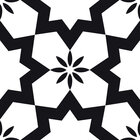 Grafisch - formenverschiedene Designmuster und Ornamente • Geometrisch • Designtapeten • Berlintapete • Rapportmuster mit Sternen (Nr. 14453)