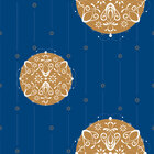 Weihnachten - festliche Designmuster und Ornamente • Seasonal • Designtapeten • Berlintapete • Stilisierte Christbaumkugeln (Nr. 14731)
