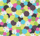 Kreise - Grafische Muster mit Kreisen • Geometrisch • Designtapeten • Berlintapete • Farbiges Geburtstagsmuster (Nr. 14688)