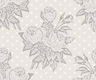 Mixed Bouquet - gemischte Blumenmuster und Ornamente • Floral • Designtapeten • Berlintapete • Rosen monochrom (Nr. 14724)