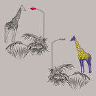 Tierisch - Vektor Ornamente mit tierischen Motiven oder Fell-Designmuster • Timeless • Designtapeten • Berlintapete • icon safari (Nr. 39478)
