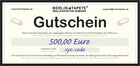 Gutscheine • Gutscheine • Special Shop • Berlintapete • Gutschein 500,00 Euro