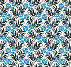 Blümchentapete • Floral • Designtapeten • Berlintapete • Blumenranke blau (Nr. 3504)