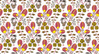 Blümchentapete • Floral • Designtapeten • Berlintapete • Knospen altrosa/gelb (Nr. 4053)